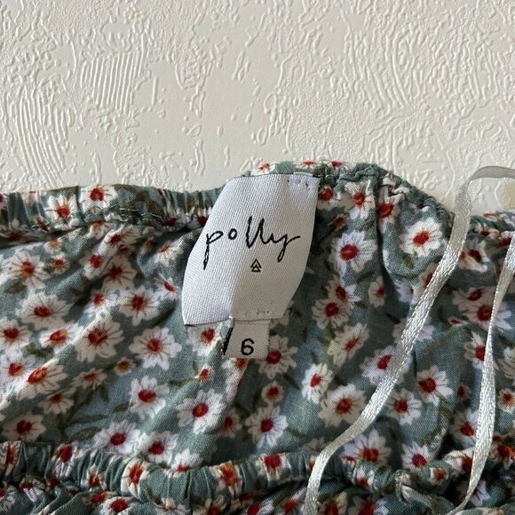 Princess Polly Green Floral Daisy Mini Skirt Women’s Size 6 | Boho Festival Tass - Picture 4 of 7